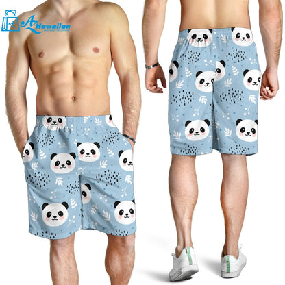 Cute Panda Pattern Men Shorts