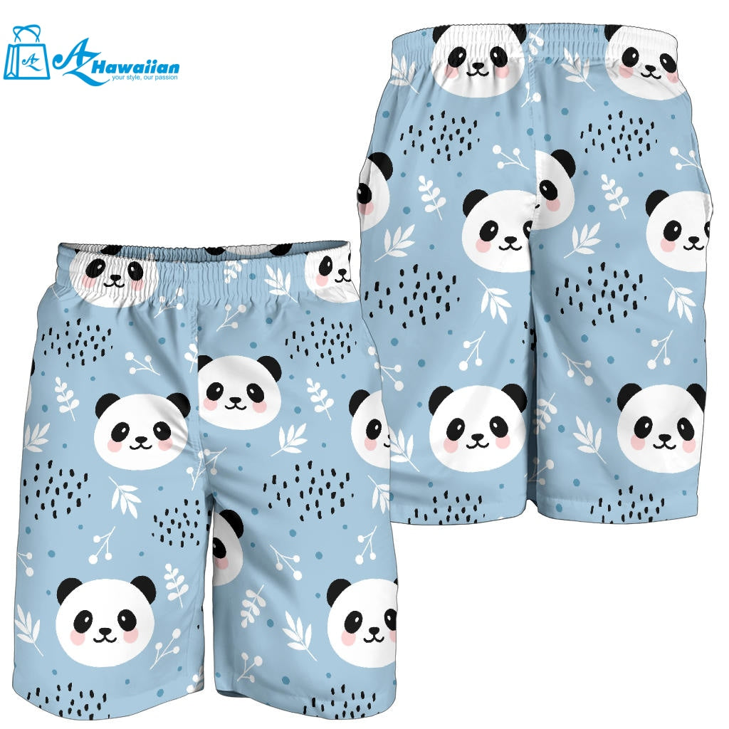 Cute Panda Pattern Men Shorts