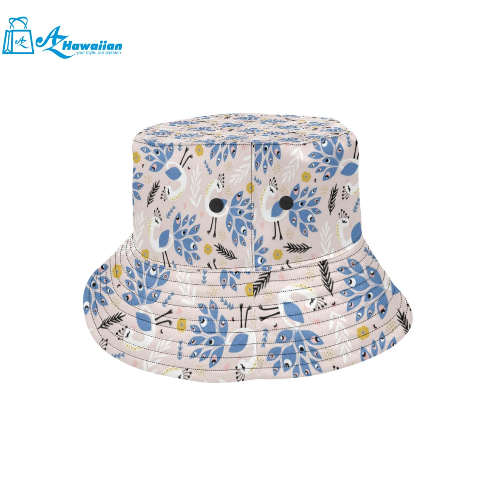 Cute peacock pattern Unisex Bucket Hat