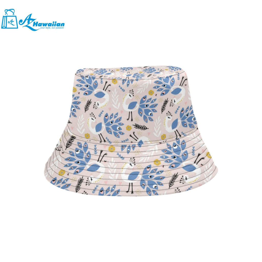 Cute peacock pattern Unisex Bucket Hat