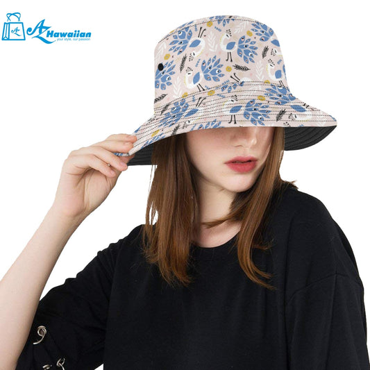 Cute peacock pattern Unisex Bucket Hat