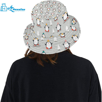 Cute Penguin christmas pattern Unisex Bucket Hat