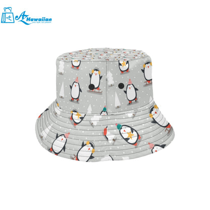 Cute Penguin christmas pattern Unisex Bucket Hat