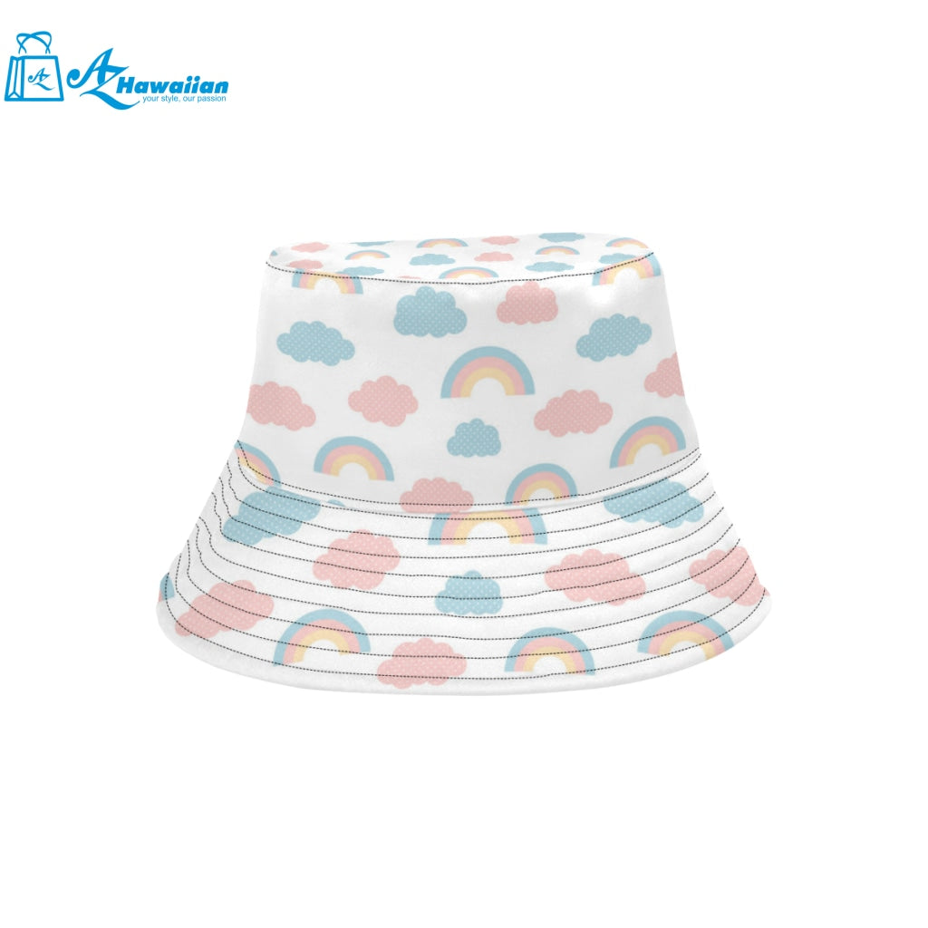 Cute rainbow clound pattern Unisex Bucket Hat