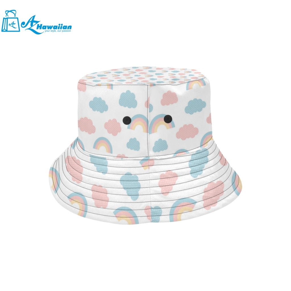 Cute rainbow clound pattern Unisex Bucket Hat