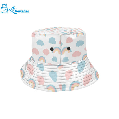 Cute rainbow clound pattern Unisex Bucket Hat