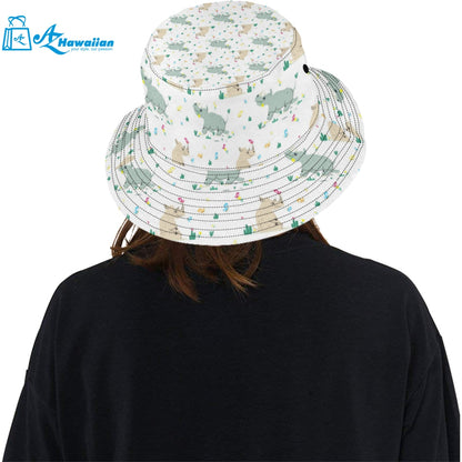 Cute Rhino pattern Unisex Bucket Hat