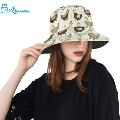 Cute rooster chicken cock Unisex Bucket Hat