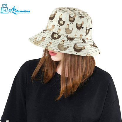 Cute rooster chicken cock Unisex Bucket Hat