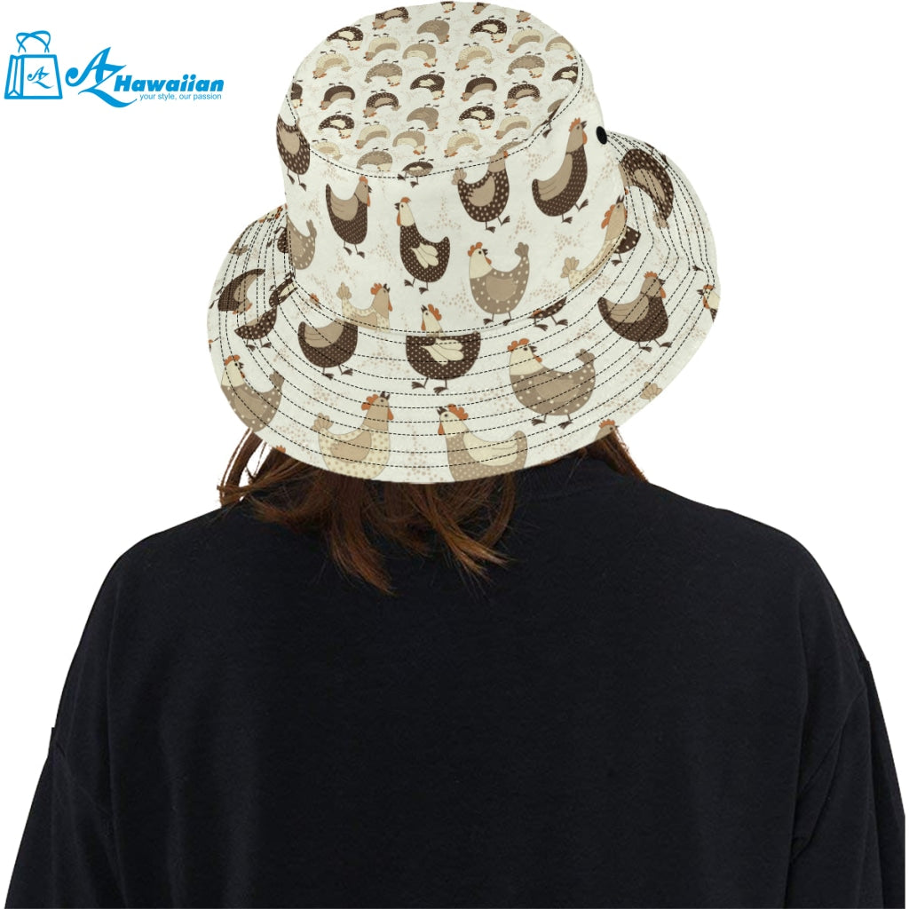 Cute rooster chicken cock Unisex Bucket Hat