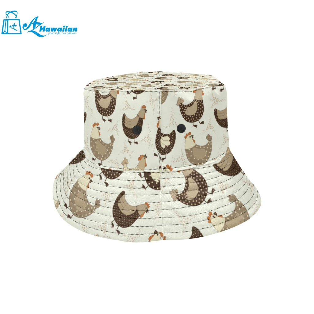 Cute rooster chicken cock Unisex Bucket Hat