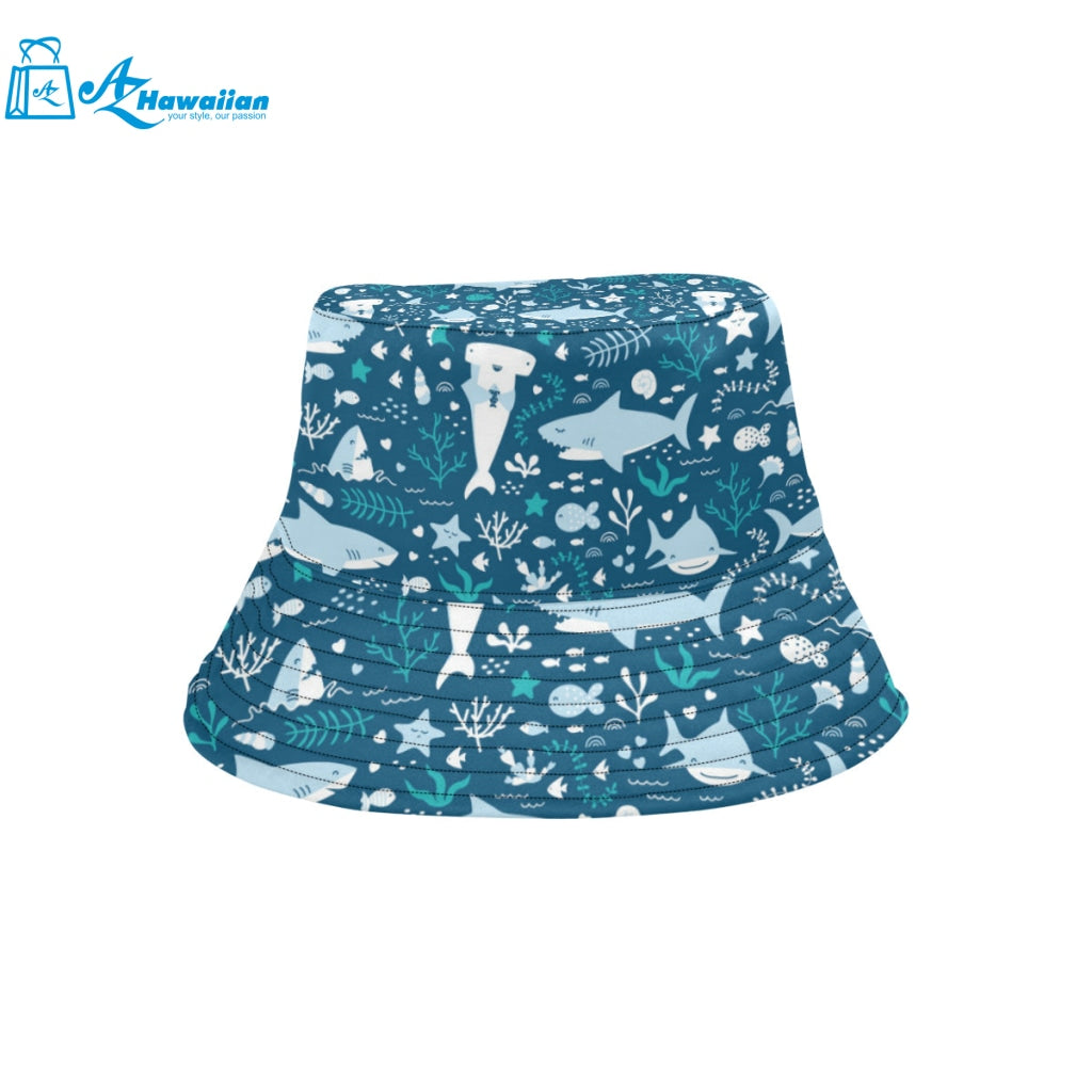 Cute shark pattern Unisex Bucket Hat