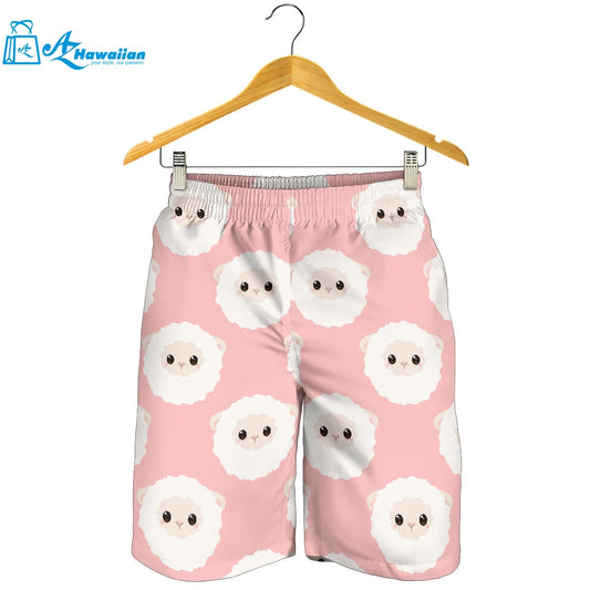 Cute Sheep Pattern Men Shorts