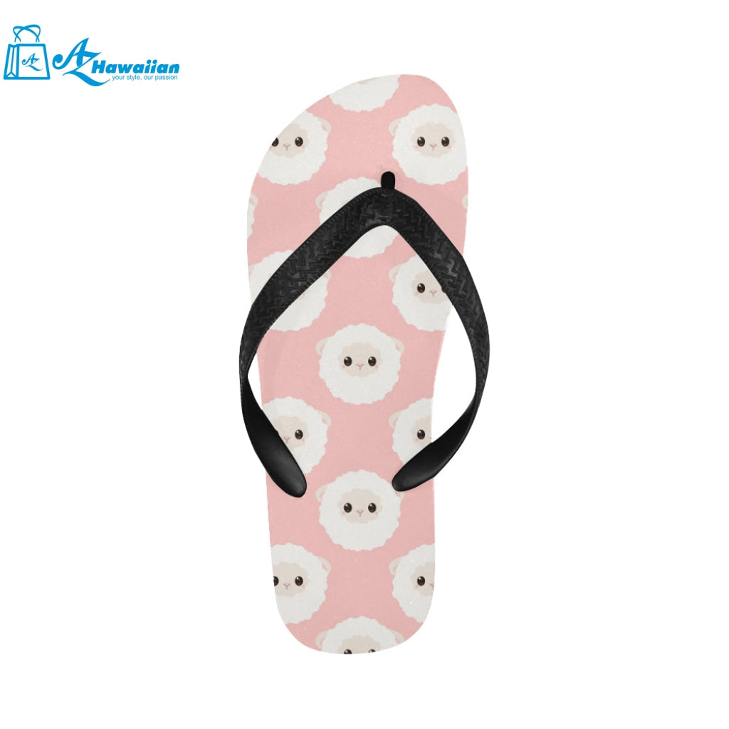 Cute sheep pattern Unisex Flip Flops