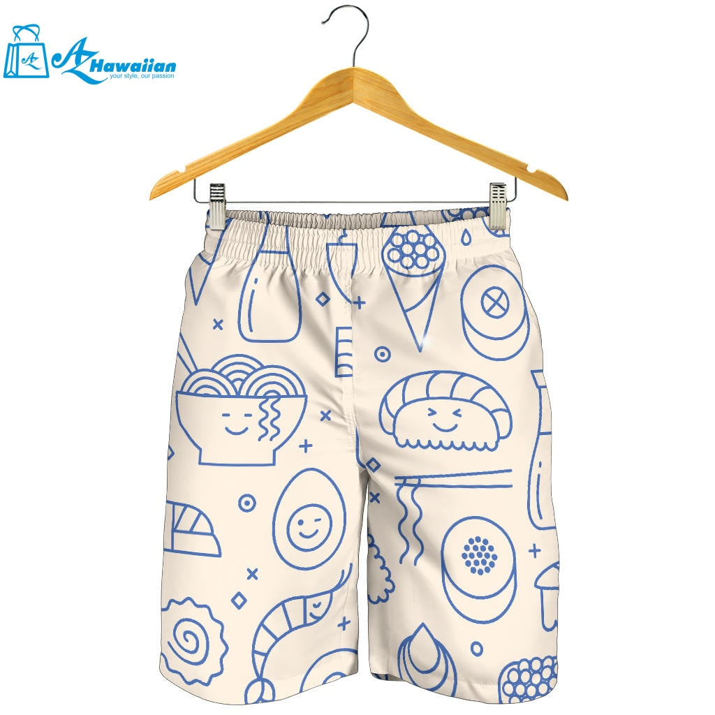 Cute Sushi Icon Pattern Men Shorts