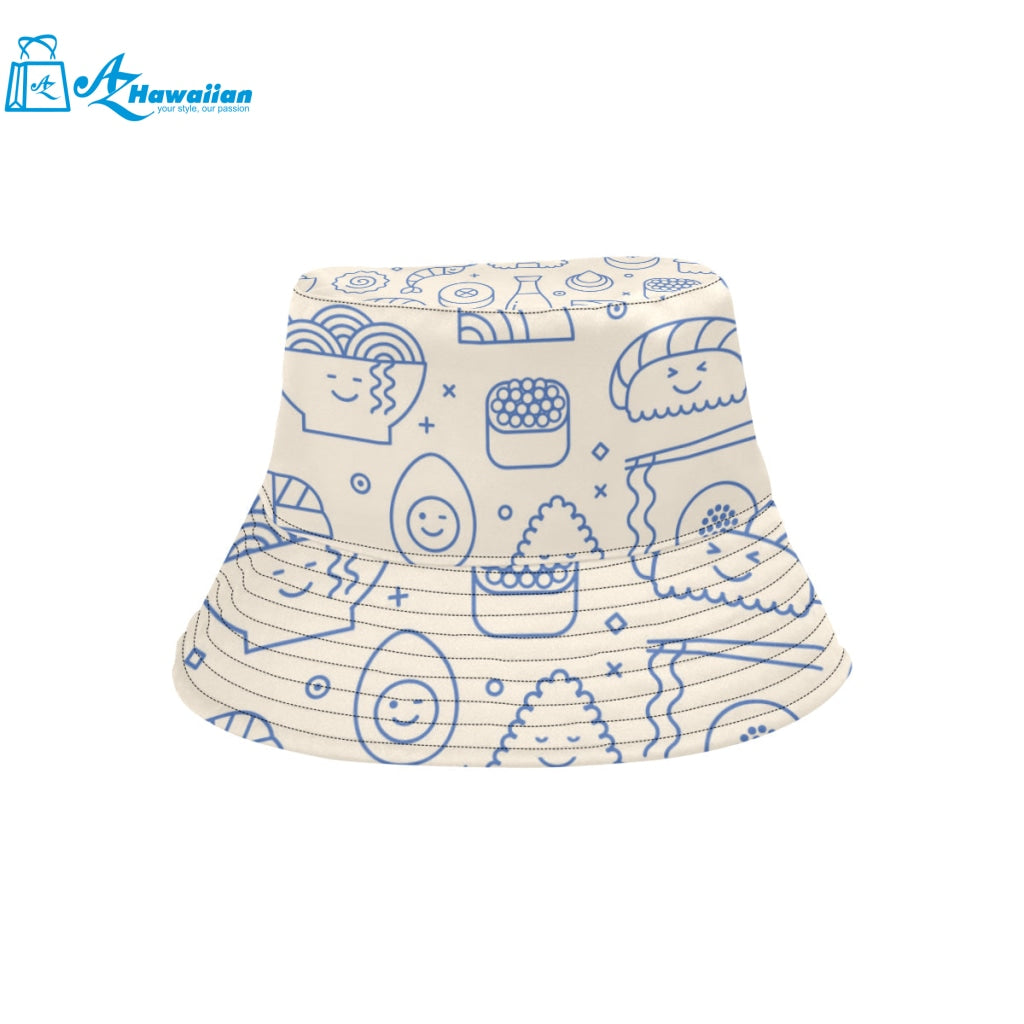 Cute sushi icon pattern Unisex Bucket Hat