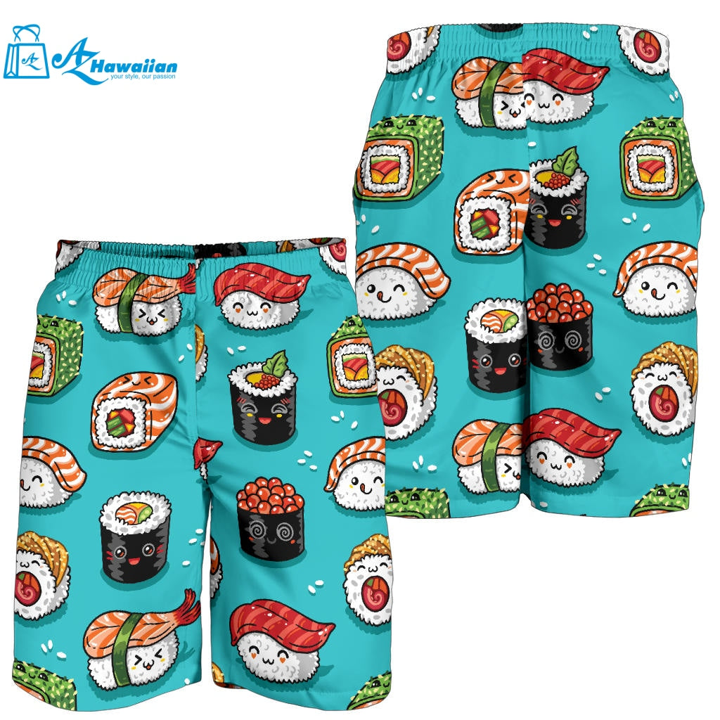 Cute Sushi Pattern Men Shorts