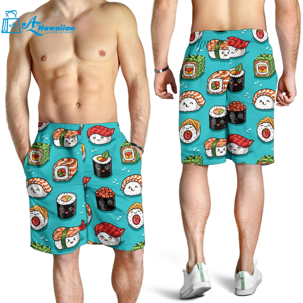 Cute Sushi Pattern Men Shorts