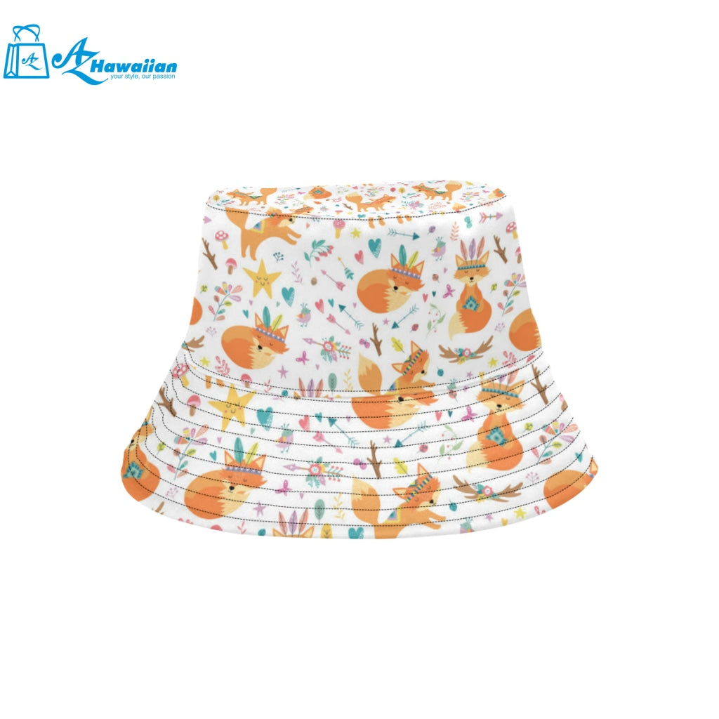 cute tribal fox pattern Unisex Bucket Hat