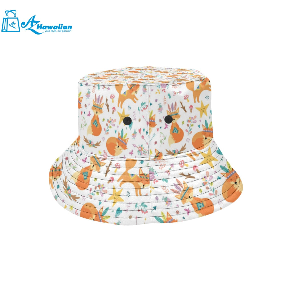 cute tribal fox pattern Unisex Bucket Hat