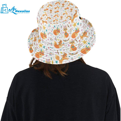 cute tribal fox pattern Unisex Bucket Hat