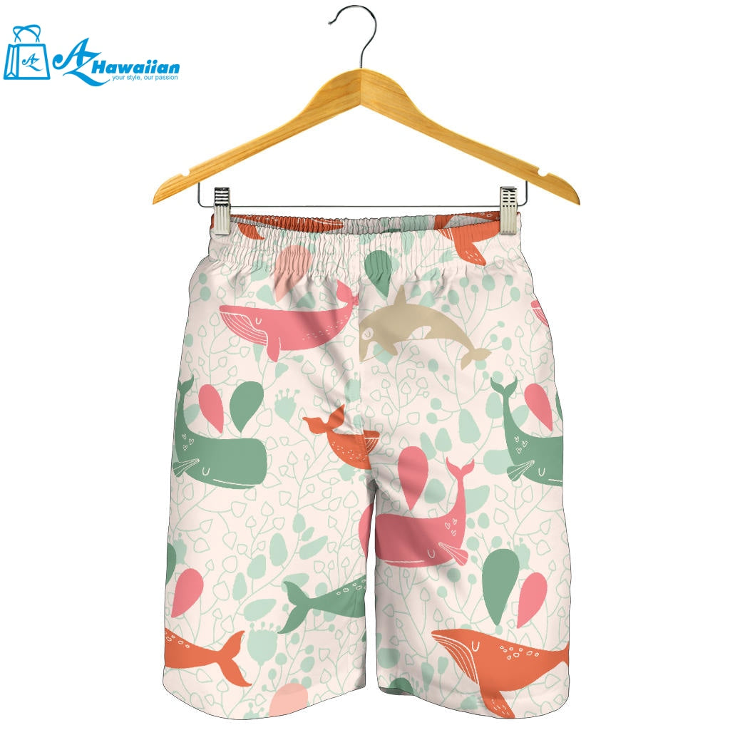 Cute Whale Pattern Men Shorts