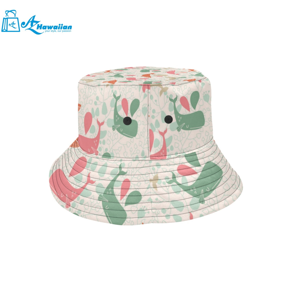 Cute whale pattern Unisex Bucket Hat