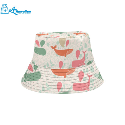 Cute whale pattern Unisex Bucket Hat