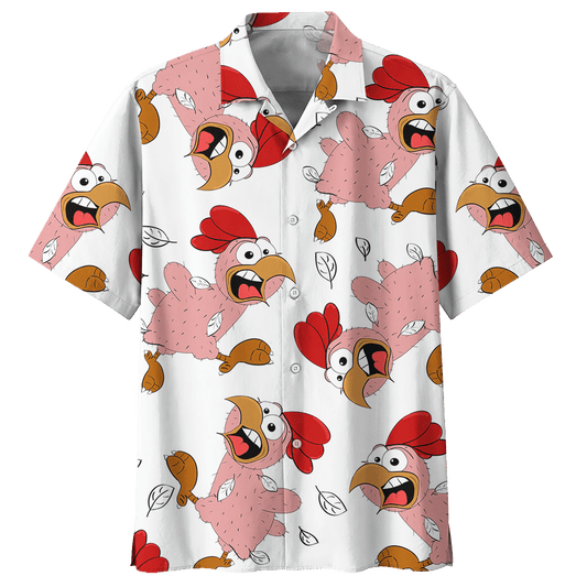 Chicken   White Amazing Design Unisex Hawaiian Shirt  