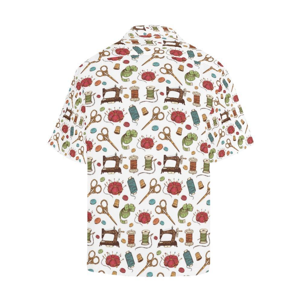 Sewing Equipment Print Design Hawaiian Shirt