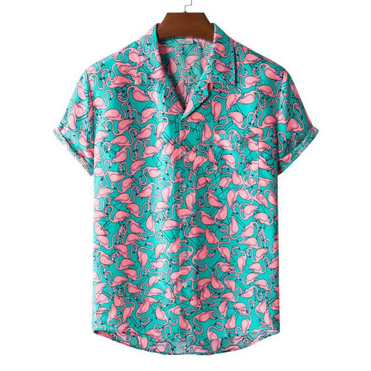 Flamingo  Blue Nice Design Unisex Hawaiian Shirt For Men And Women Dhc17064183