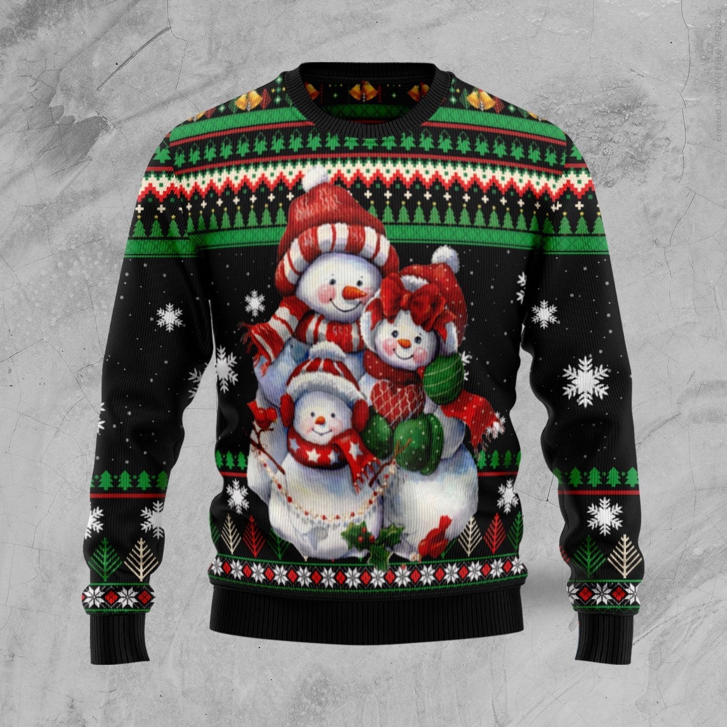 Lovely Snowman Ugly Christmas Sweater 