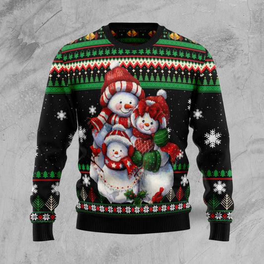 Lovely Snowman Ugly Christmas Sweater 