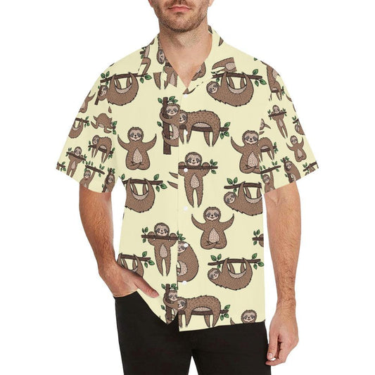 Sloth Print Design 0 Hawaiian Shirt