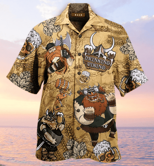 Viking Beer Christmas Hawaiian Aloha Shirts