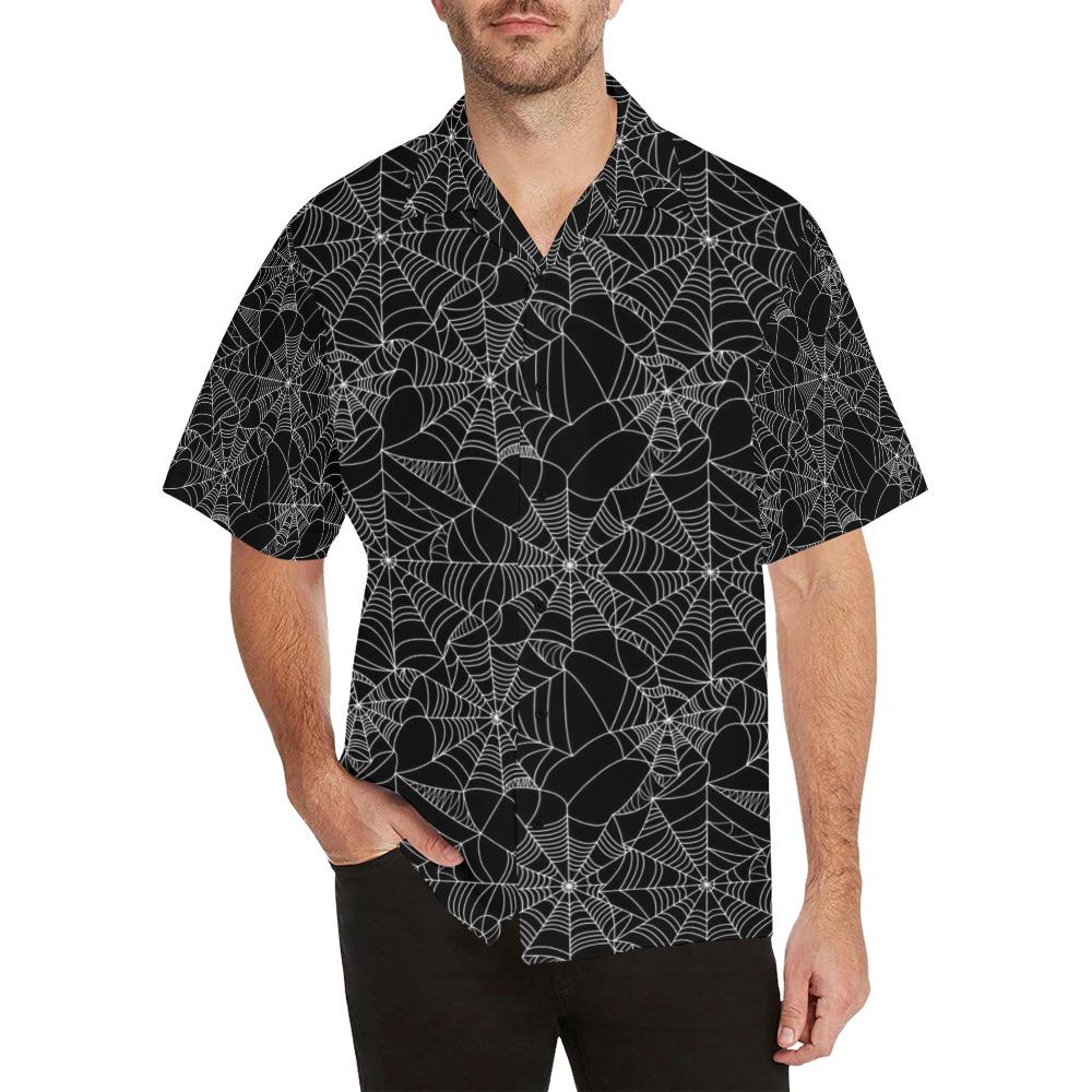 Spider Web Print Design Hawaiian Shirt