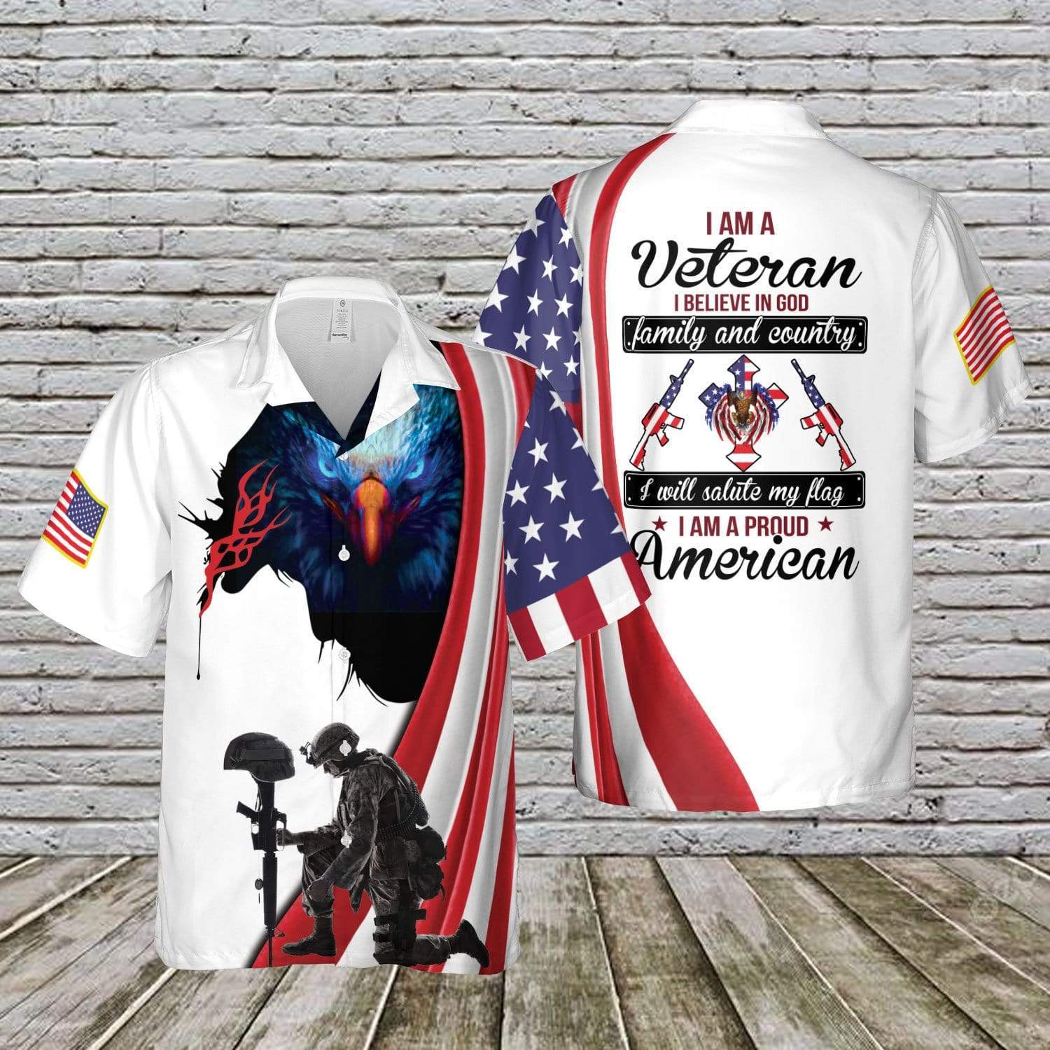 I Am A Veteran I Believe In God Family And Country Unisex Hawaiian Shirts #190721H