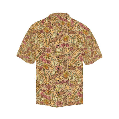 Hippie Print Design Hawaiian Shirt