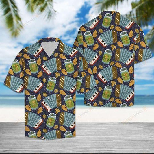 Accordion Beer Colorful Awesome  Hawaiian Shirt | For Men &amp;amp; Women | Adult | Hw7956