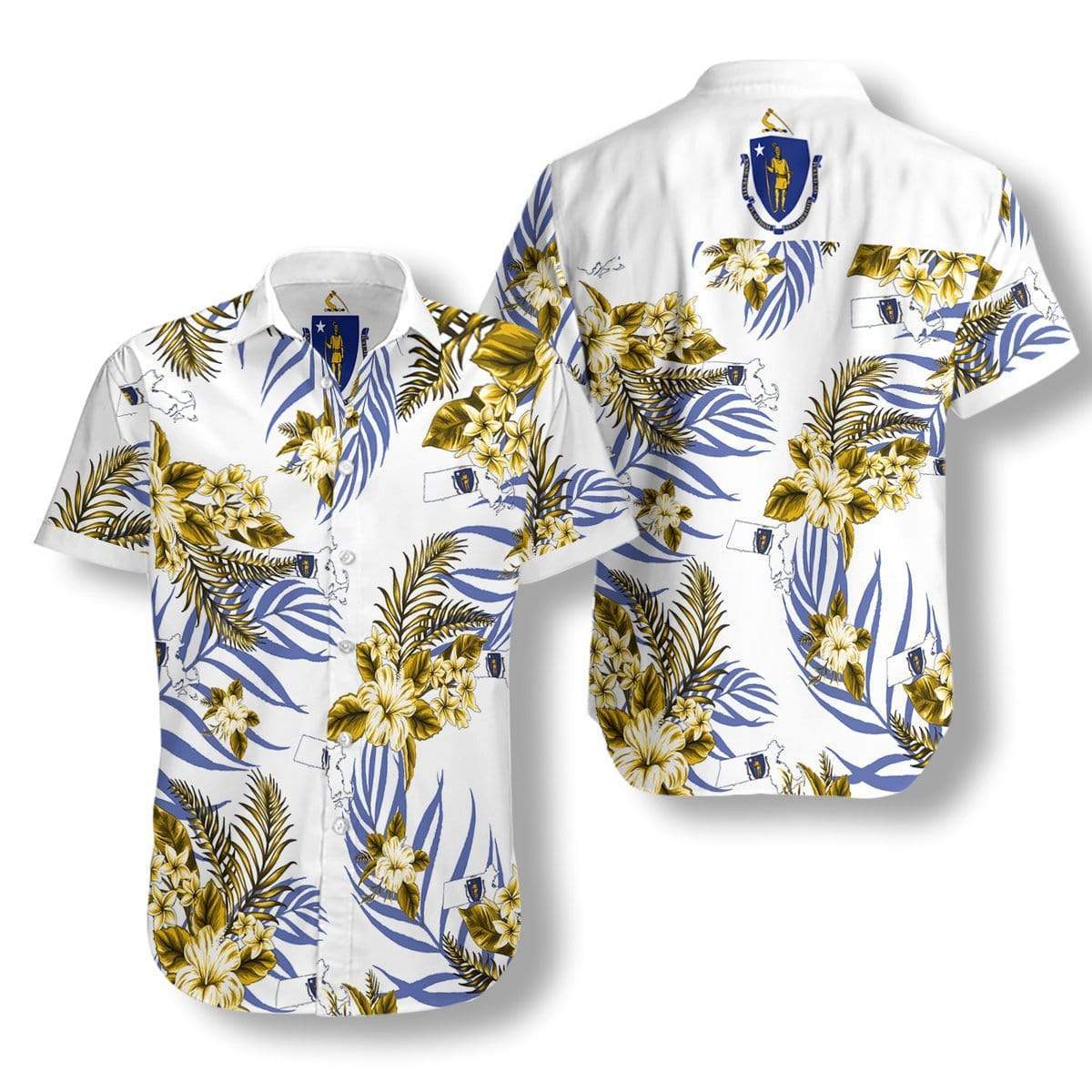 Hawaiian Aloha Shirts Massachusetts Proud