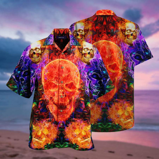 Shirtkull Halloween Hawaiian Aloha Shirt 