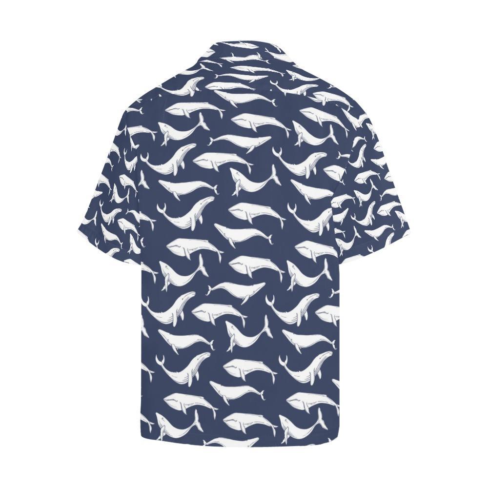 Whale Print Design Hawaiian Shirt