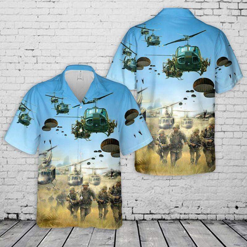 Us Army Parachute Unisex Hawaiian Shirts