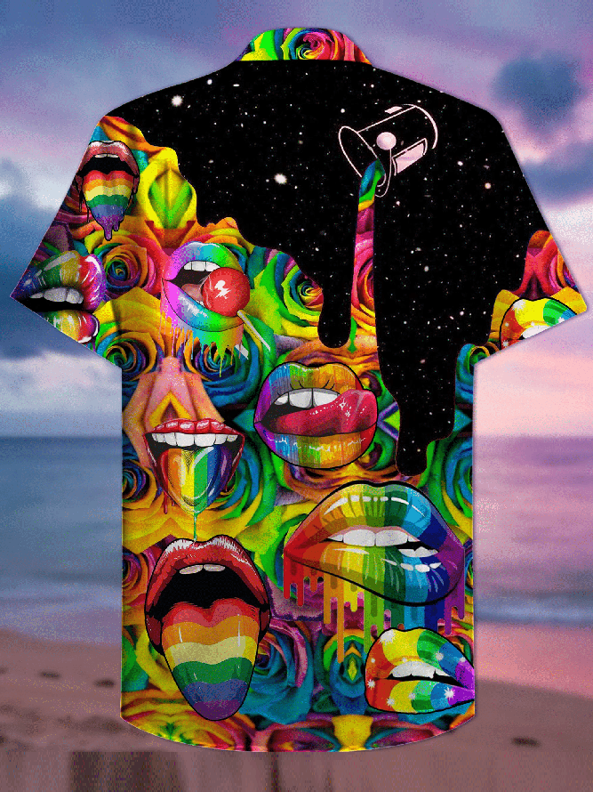 Candy Lips Lgbt Hawaiian Shirt