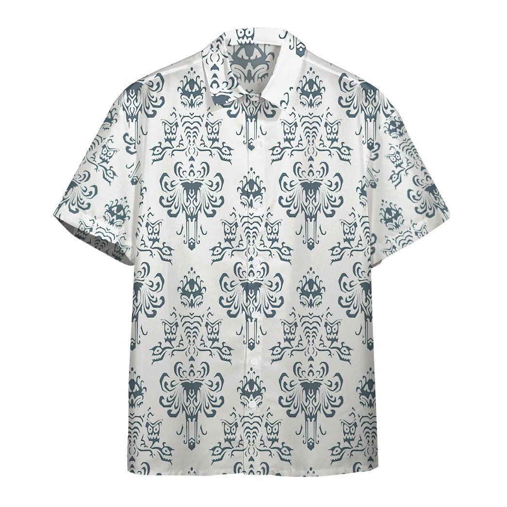  3D White Haunted Mansion Hawaii Shirt