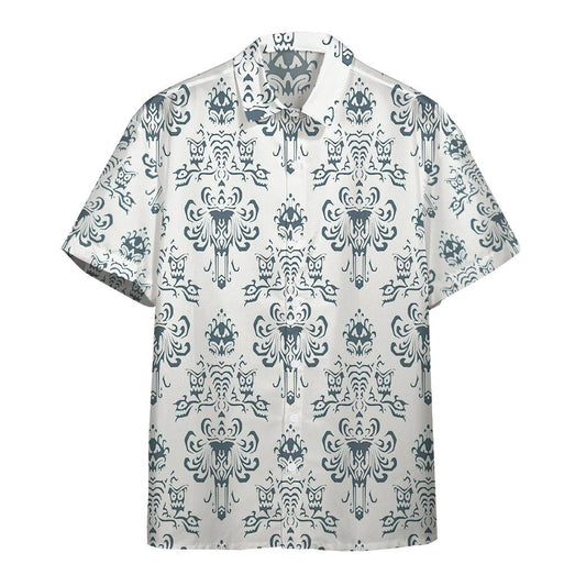  3D White Haunted Mansion Hawaii Shirt