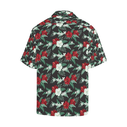 Tropical Flower Print Design Hawaiian Shirt