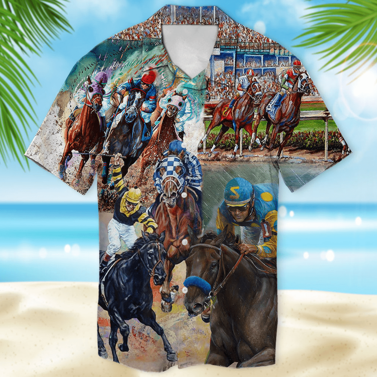 Amazing Secretariat Horse Racing Unisex Hawaiian Shirts