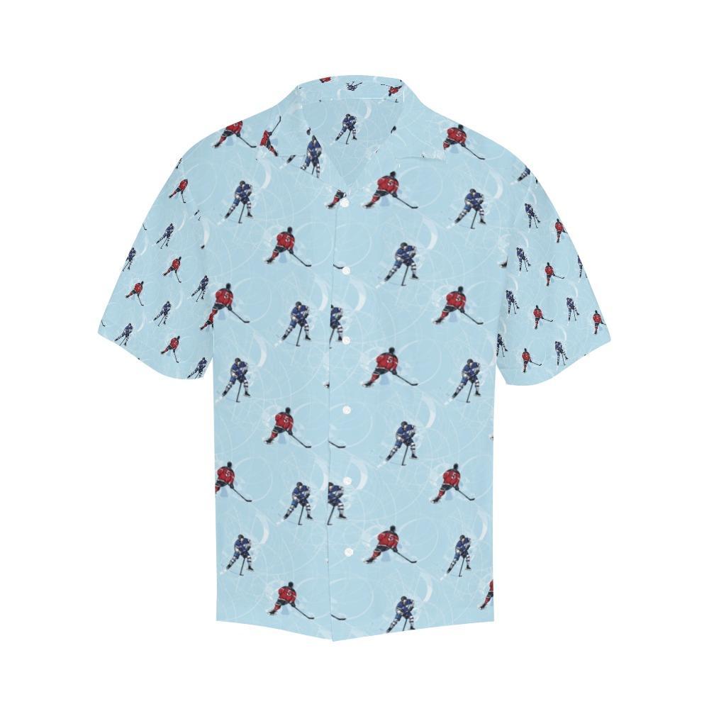 Hockey Player Print Design Hawaiian Shirt