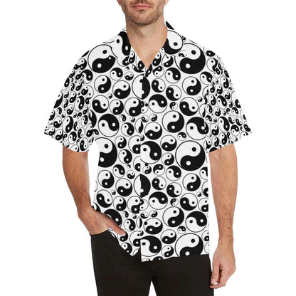 Yin Yang Print Design Hawaiian Shirt